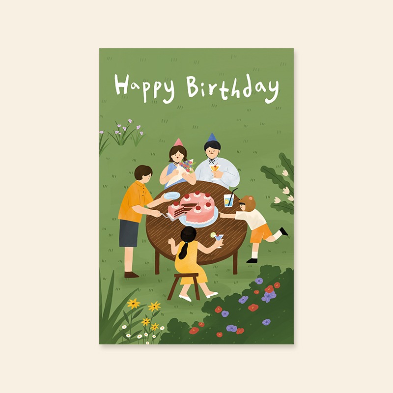 [캘리엠]카드/HH3220 - Happy Birthday