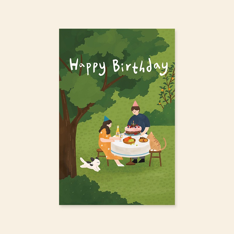 [캘리엠]카드/HH3120 - Happy Birthday