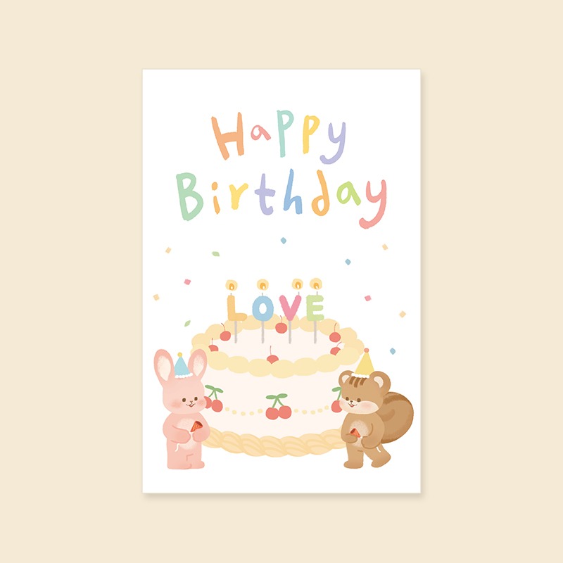 [캘리엠]카드/JW2210_Happy Birthday